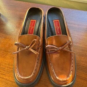 Cole Haan Women’s Brown Leather Bow Loafers